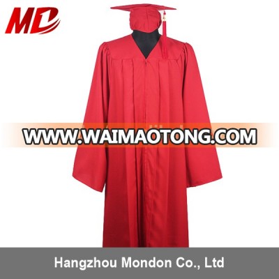 Economy Bachelor Graduation Gown Matte Red