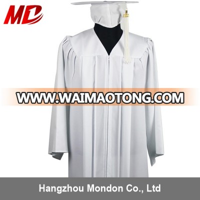 On Sale White University Academic Graduation Cap Gown