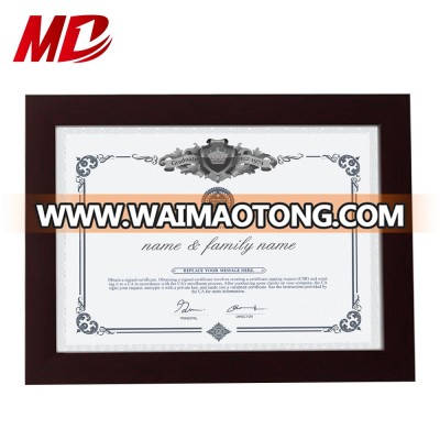 Eco Friendly A4 Cardboard Certificate Photo Frame