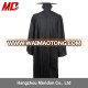 College Graduation Gown Fluted Back Matte black