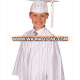 Children's Graduation Costume Graduation gowns white