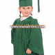 Matte fabric Disposable Children's Graduation gown dress gown costume Small- Child Height 3'5"-3'8"